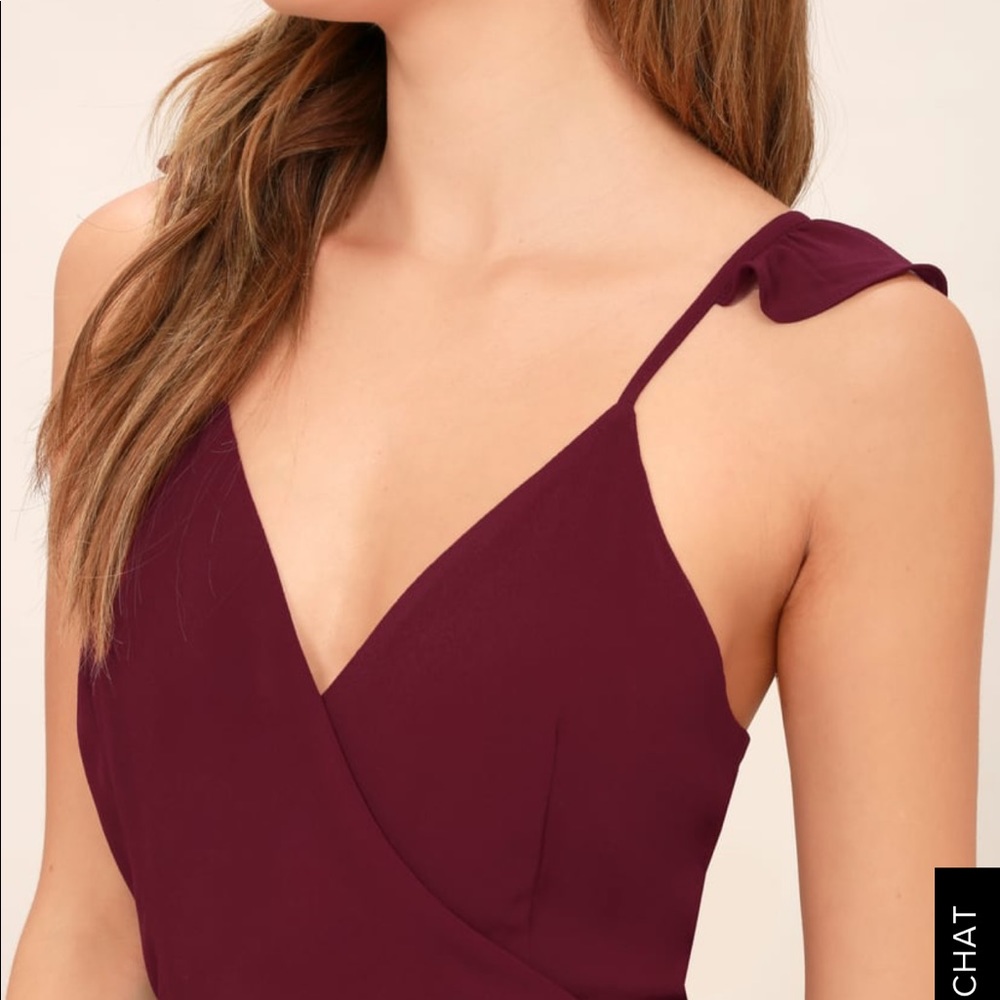 Here’s To Us Burgundy High-low Dress by Lulus